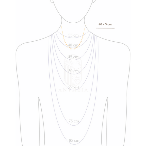 Collar choker estrellitas