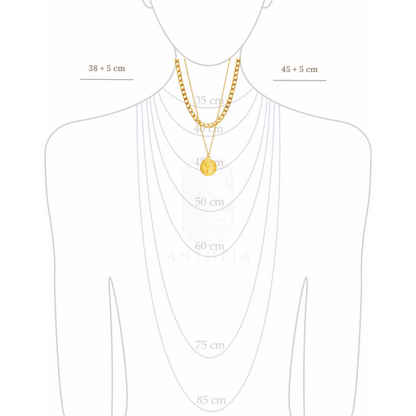 Collar choker moneda