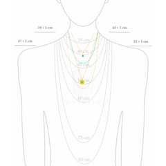 Collar multicapa sol piedras naturales
