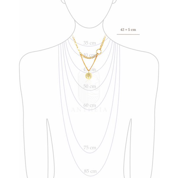 Collar cubano doble árbol de la vida