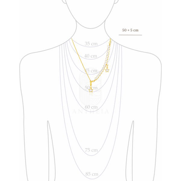 Collar estrellas colgantes