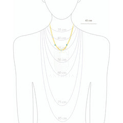 Choker cadena ojos turcos