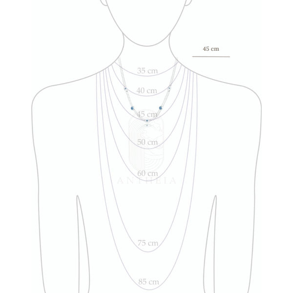 Choker cadena ojos turcos