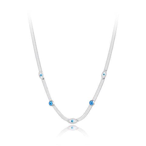 Choker cadena ojos turcos