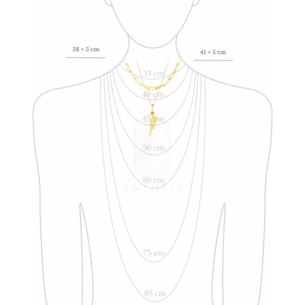 Collar doble serpiente