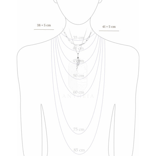 Collar doble serpiente
