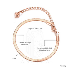 Pulsera cadena serpiente