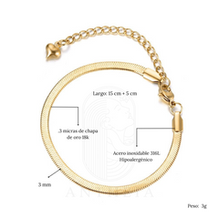 Pulsera cadena serpiente