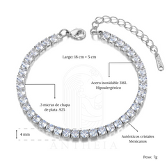 Pulsera cadena diamantes