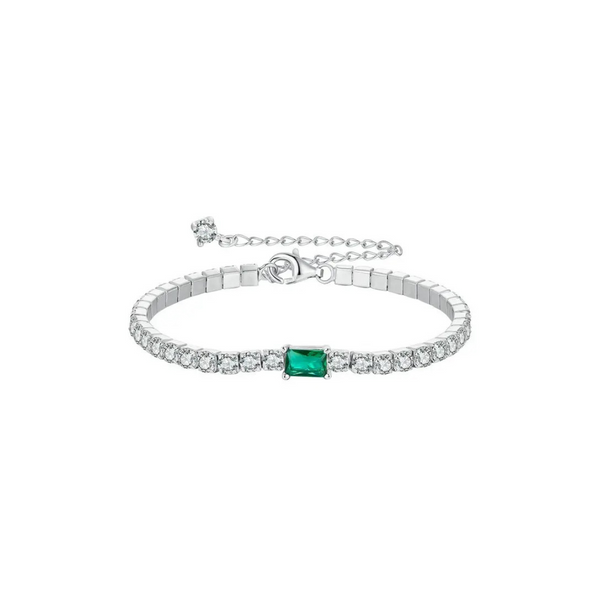 Pulsera esmeralda cristales