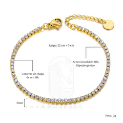 Tobillera diamantes