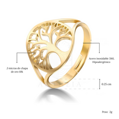 Anillo árbol de la vida