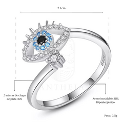 Anillo ojo turco piedra