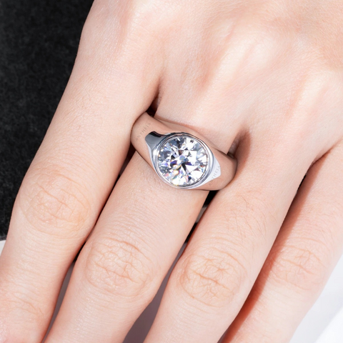 Anillo Round Cut 4 CT - AN0060A