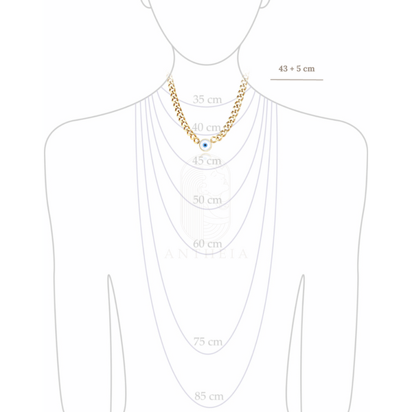 Choker cubano ojo turco
